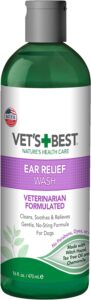 Dog ear relief wash bottle, Vet's Best brand.