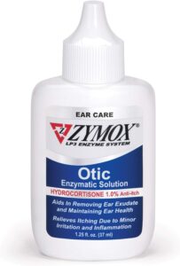Zymox Otic ear care solution bottle.